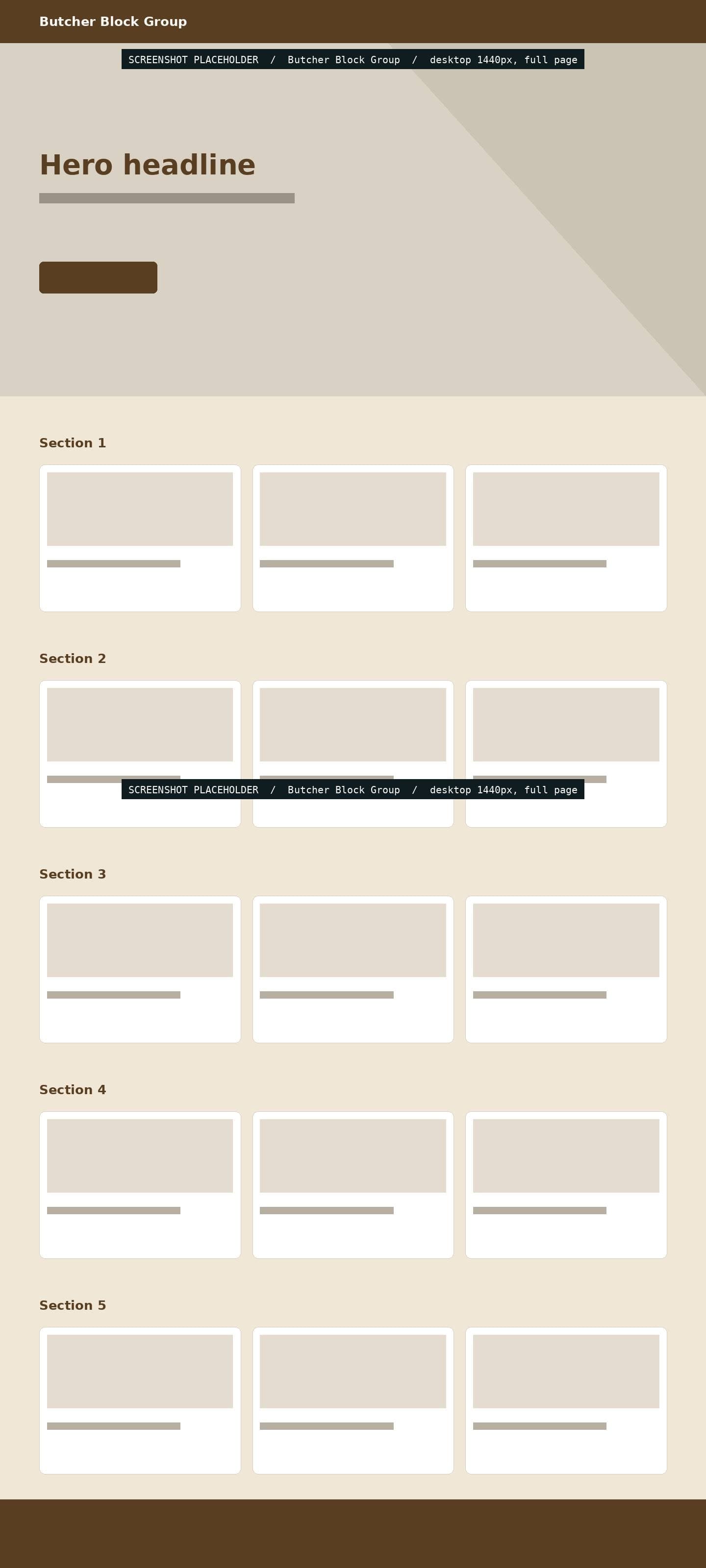 Butcher Block Group website on desktop